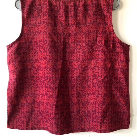 COLDWATER CREEK Womens Sleeves Top Size Medium Burgundy - Picture 5 of 5